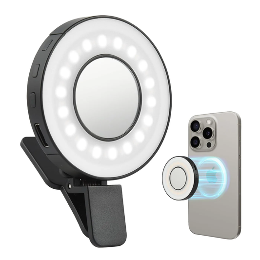 Magnetic Clip-On Smartphone Ring Led Light (Copia)