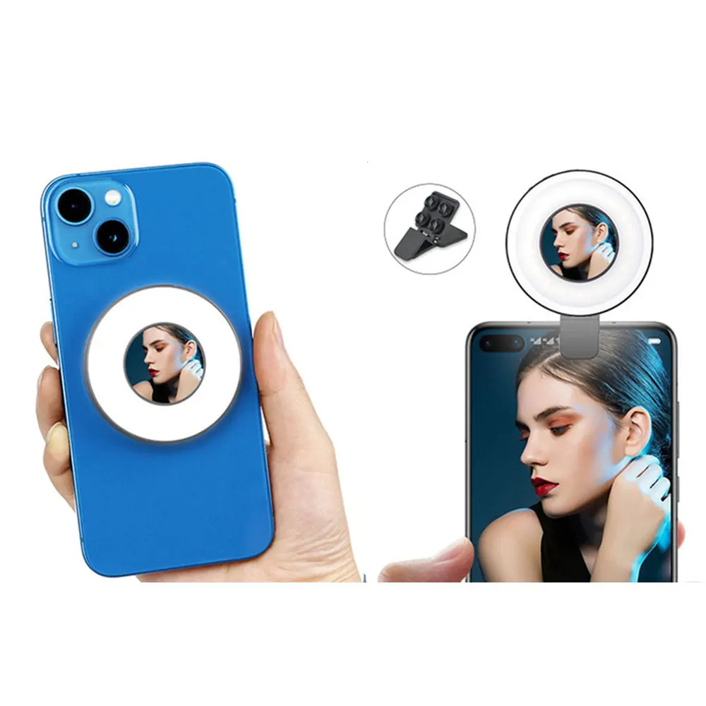 Magnetic Clip-On Smartphone Ring Led Light (Copia)